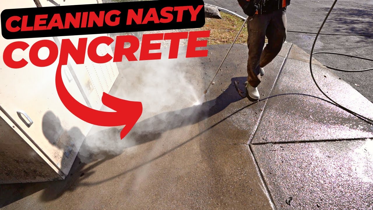Concrete Makeover Transforming Surfaces with Dynamite Degreaser