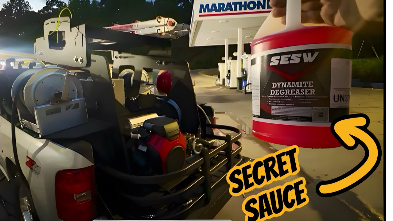 The Trick to Making Quick Money Cleaning Gas Stations. (Pressure Washing night time side hustle)