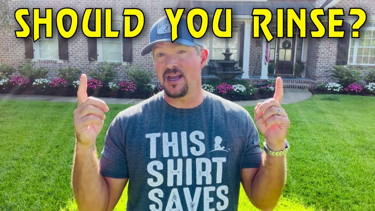 Roof Washing - Should You Rinse?