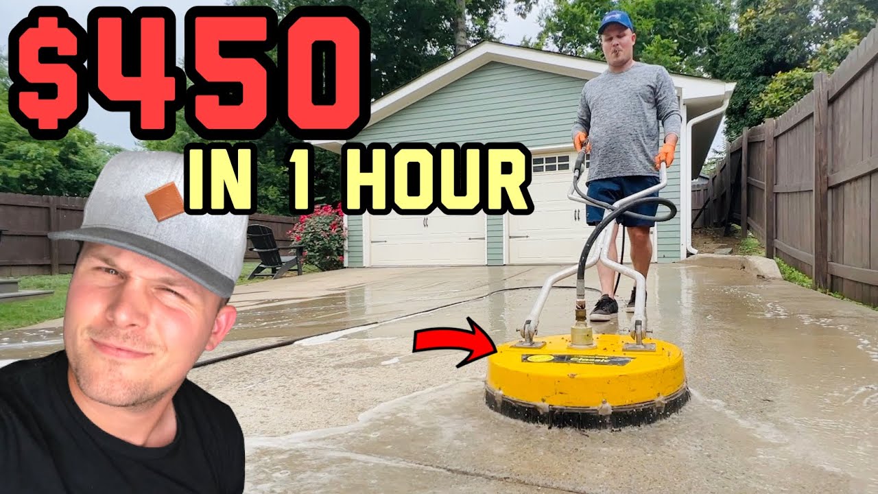 How to make $450 in an hour pressure washing