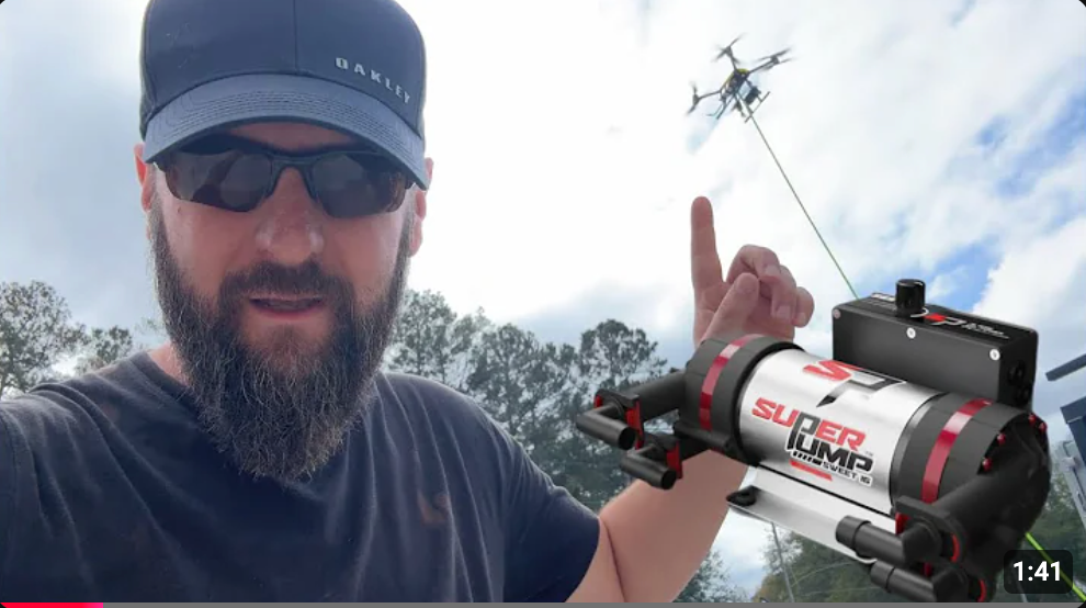 pressure washing drone