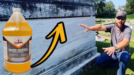 Cleaning a Gravestone the LAZY WAY