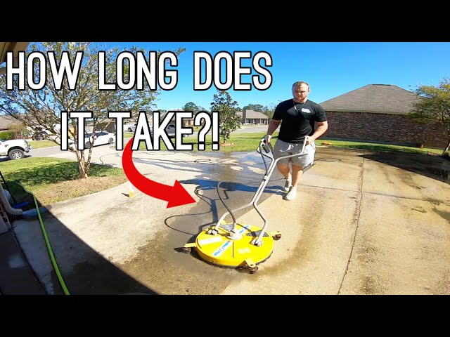 How Long Does It Take To Pressure Wash A Driveway?