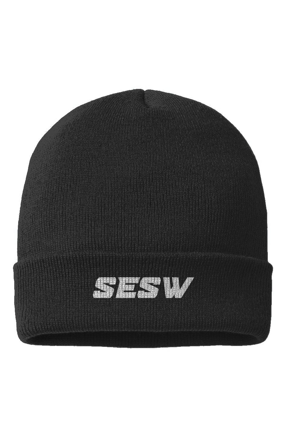 Apliiq beanies One Size / Black SESW USA-Made Cuffed Beanie