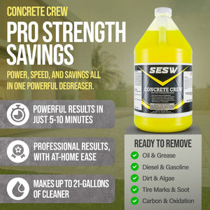 SESW Concrete Crew™ Cleaner & Degreaser – Power, Speed, and Savings in One Formula
