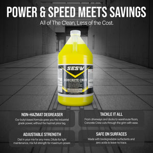SESW Concrete Crew™ Cleaner & Degreaser – Power, Speed, and Savings in One Formula