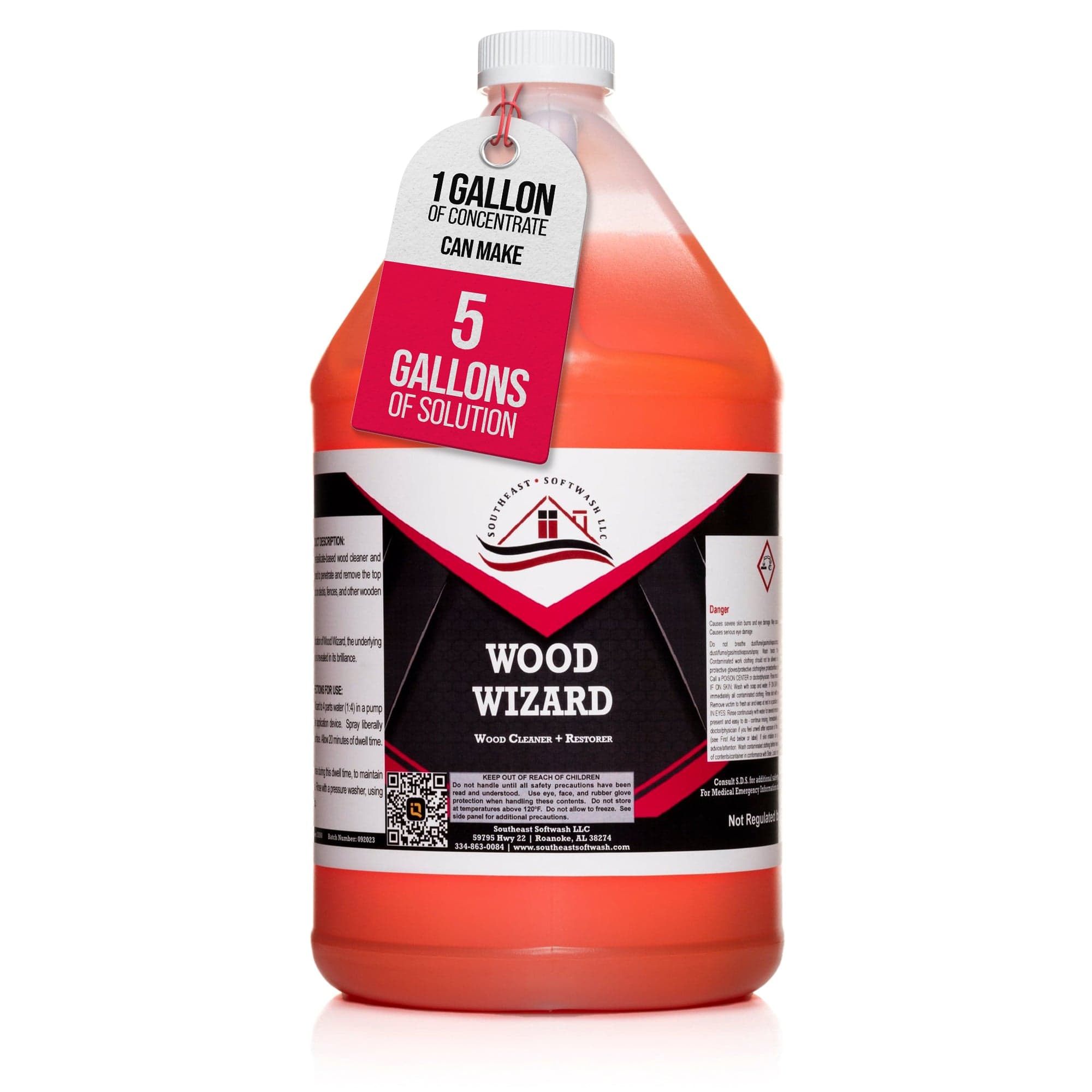Southeast Softwash 1 gallon jug Wood Wizard - Deck and Fence Cleaner