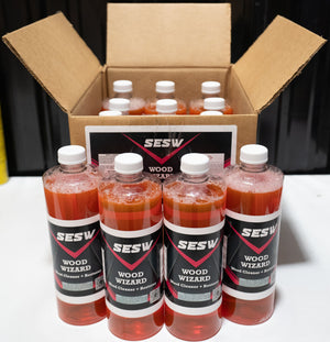 Southeast Softwash 12 Pack Quart Size Wood Wizard - Deck and Fence Cleaner