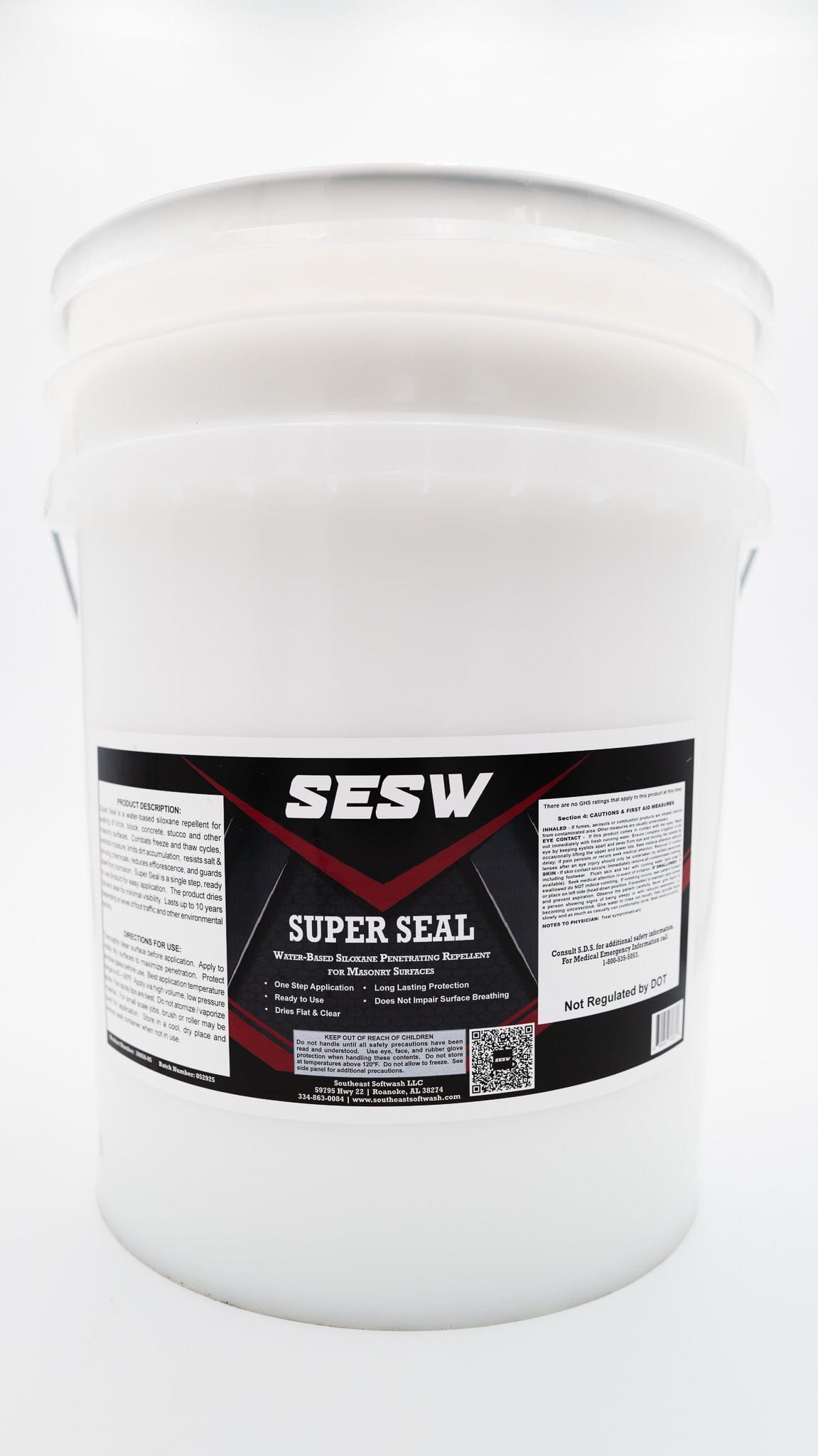 Southeast Softwash 5 Gallon Super Seal Water-Based Siloxane Concrete Sealer