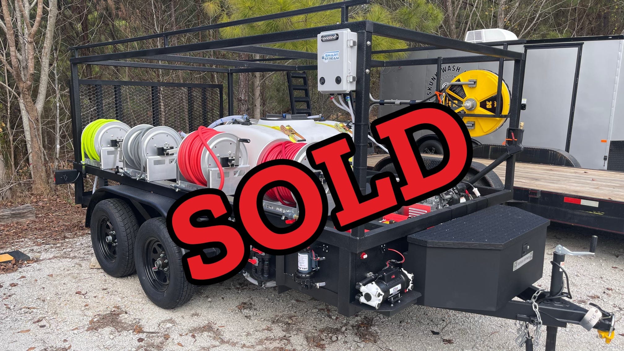 Pressure Washing Trailer Dual Soft Wash System 8gpm Kohler 3500 ps