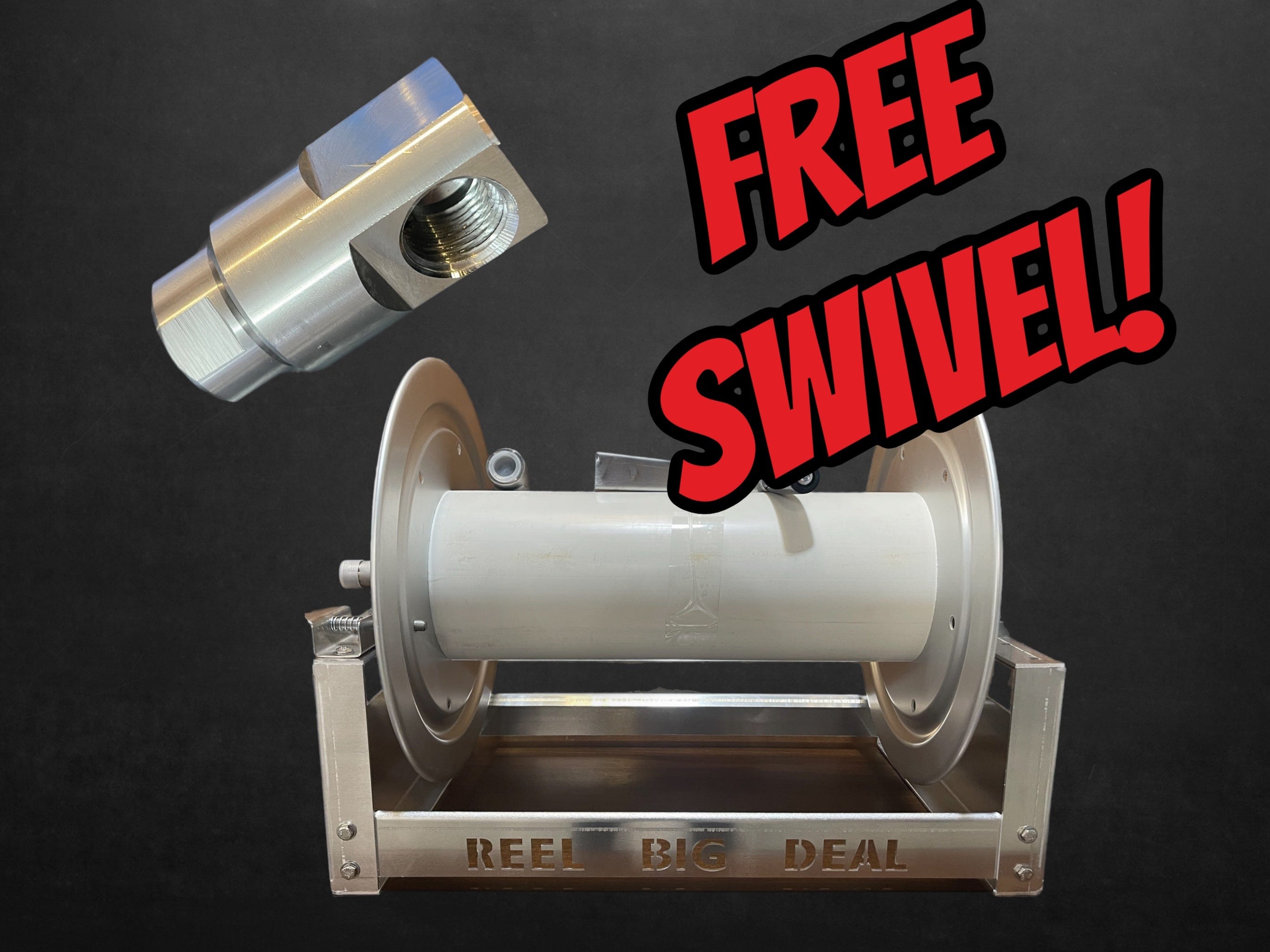 Southeast Softwash *Reel Big Deal* Softwash & Pressure Washing Hose Reel - 18 inch With Swivel