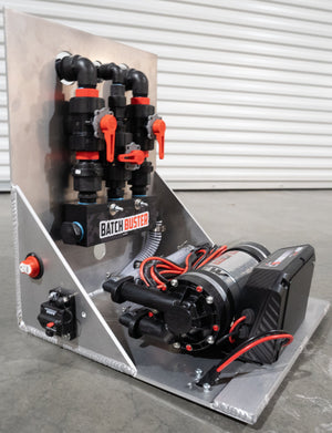 Southeast Softwash Single System Sweet16 (Shelf mount) EZ-Mount Pump and Blend Manifold Shelf (Aluminum)