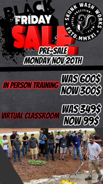 Discounts on Training-Monday only! BF Sales continue...