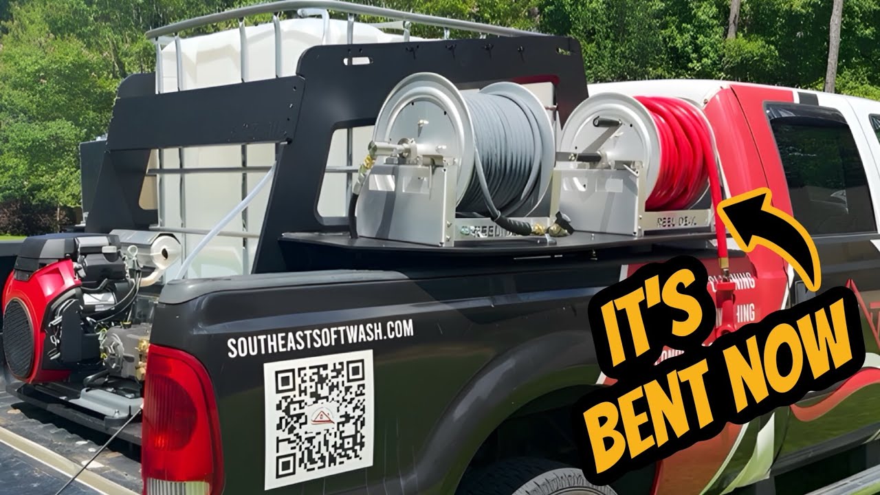 The Tote-GOAT broke the work truck. (Pressure washing skid with IBC tote)