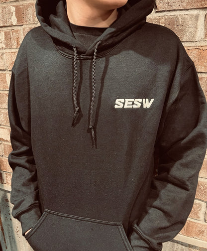 SEWS Embroidered | Black Hoodie