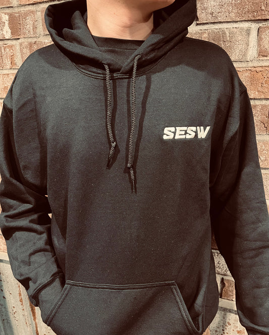 SEWS Embroidered | Black Hoodie