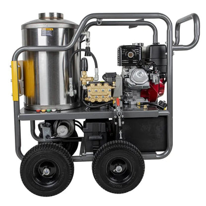 Southeast Softwash 4,000 PSI - 4.0 GPM Hot Water Pressure Washer with Honda GX390 Engine and Belt Driven General Triplex Pump