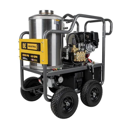 Southeast Softwash 4,000 PSI - 4.0 GPM Hot Water Pressure Washer with Honda GX390 Engine and Belt Driven General Triplex Pump