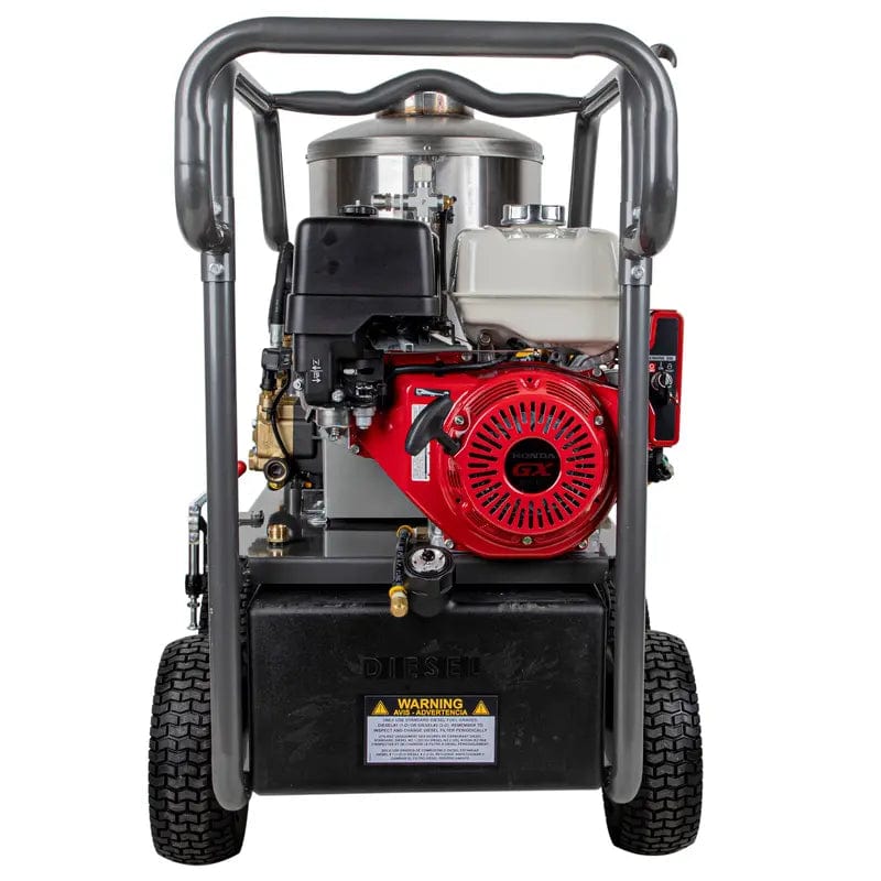 Southeast Softwash 4,000 PSI - 4.0 GPM Hot Water Pressure Washer with Honda GX390 Engine and Belt Driven General Triplex Pump