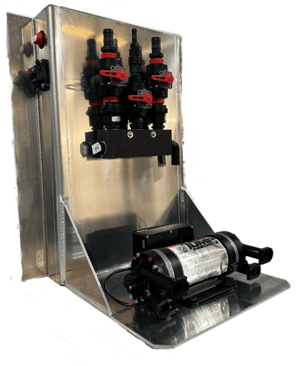 Southeast Softwash EZ-Mount Pump and Blend Manifold Shelf