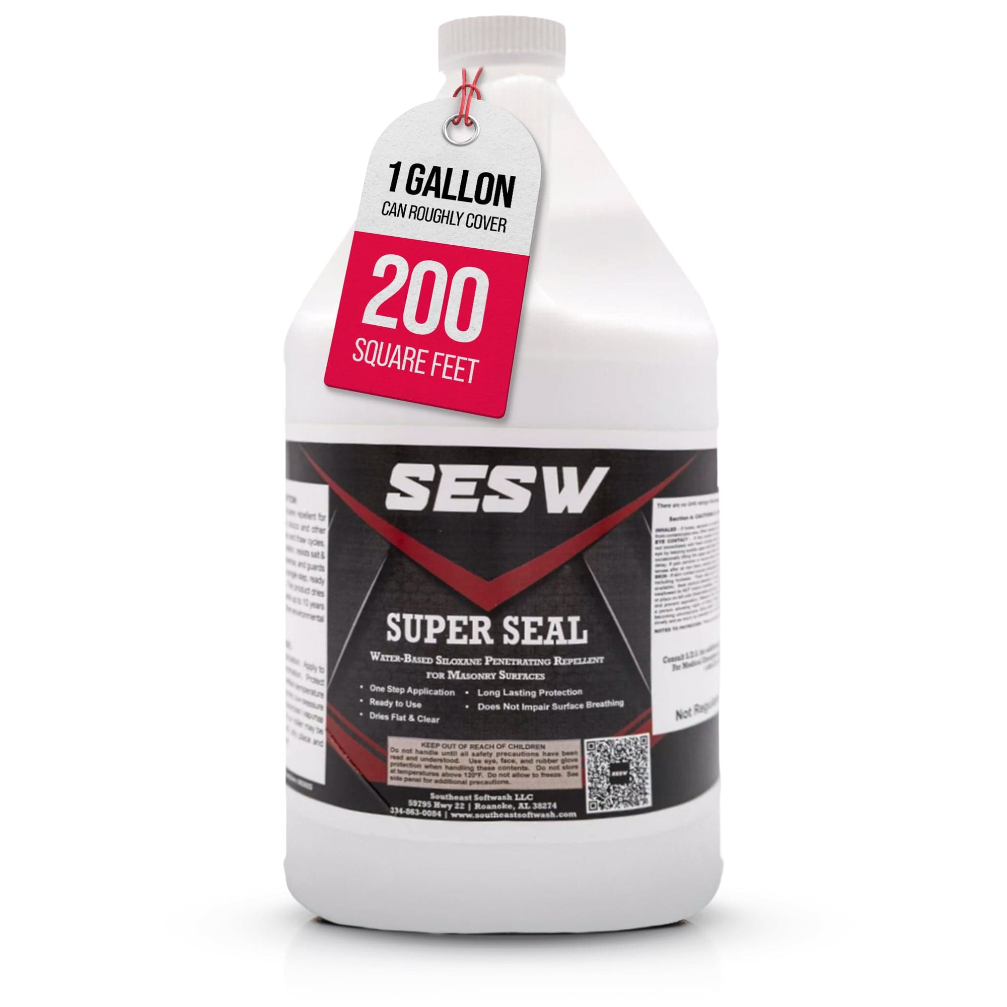 Southeast Softwash Gallon Super Seal Water-Based Siloxane Concrete Sealer