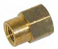 Southeast Softwash HEX COUPLINGS - REDUCING - BRASS