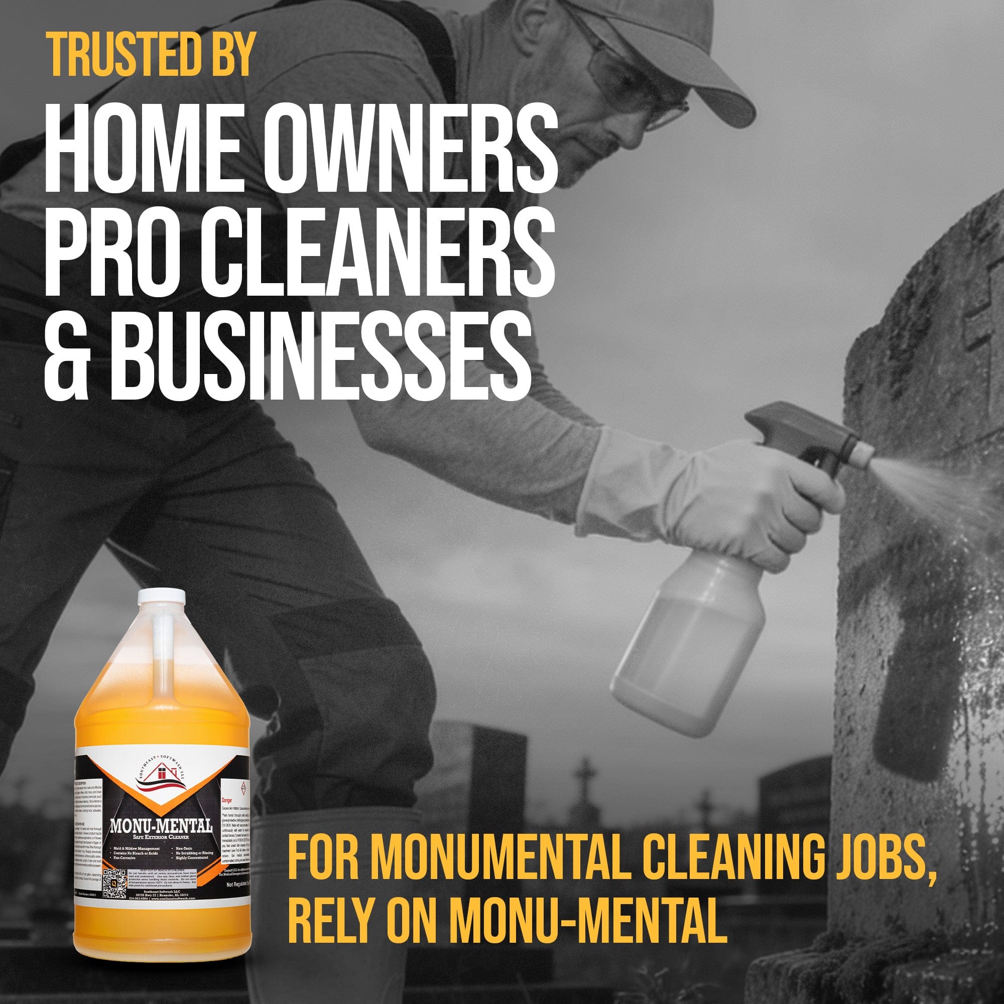 Southeast Softwash Monu-Mental | Gravestone Cleaner