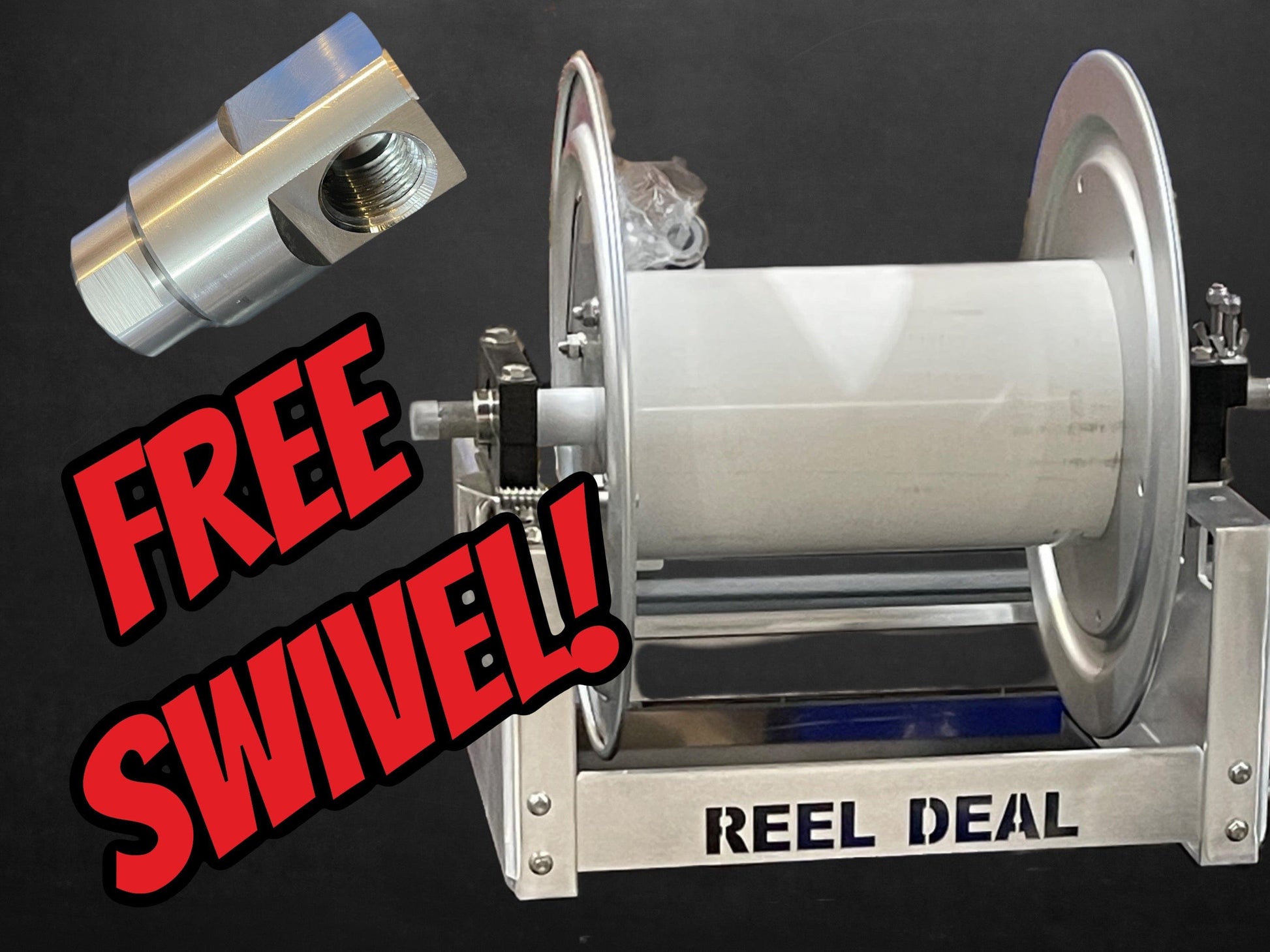 Southeast Softwash *Reel Deal* Pressure Washer & Soft Wash Hose Reel-12 inch With Swivel