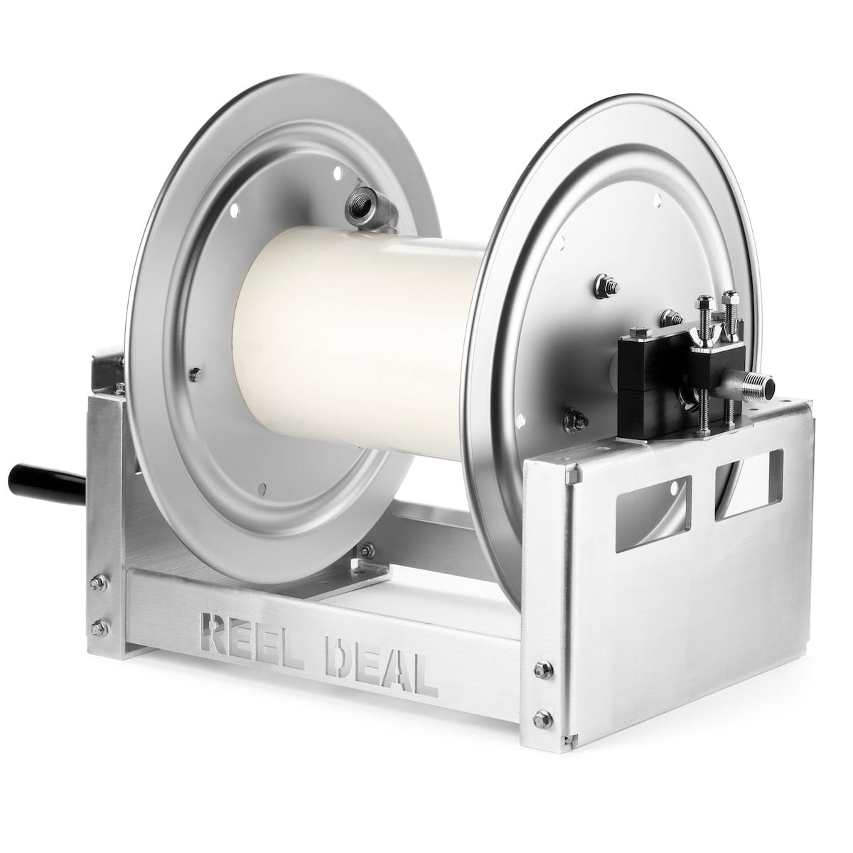 *Reel Deal* Pressure Washer & Soft Wash Hose Reel-12 inch With Swivel
