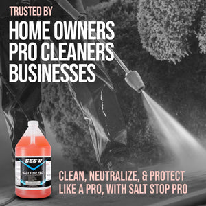 Southeast Softwash Salt Stop Pro – Best Road Salt Neutralizer & Remover for Vehicles, Equipment, Boats, and More – Safe & Eco-Friendly Concentrate