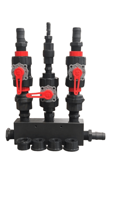 Southeast Softwash Super Ball - 1" fittings / Black Batch Buster™ Blend Manifold - Proportioner