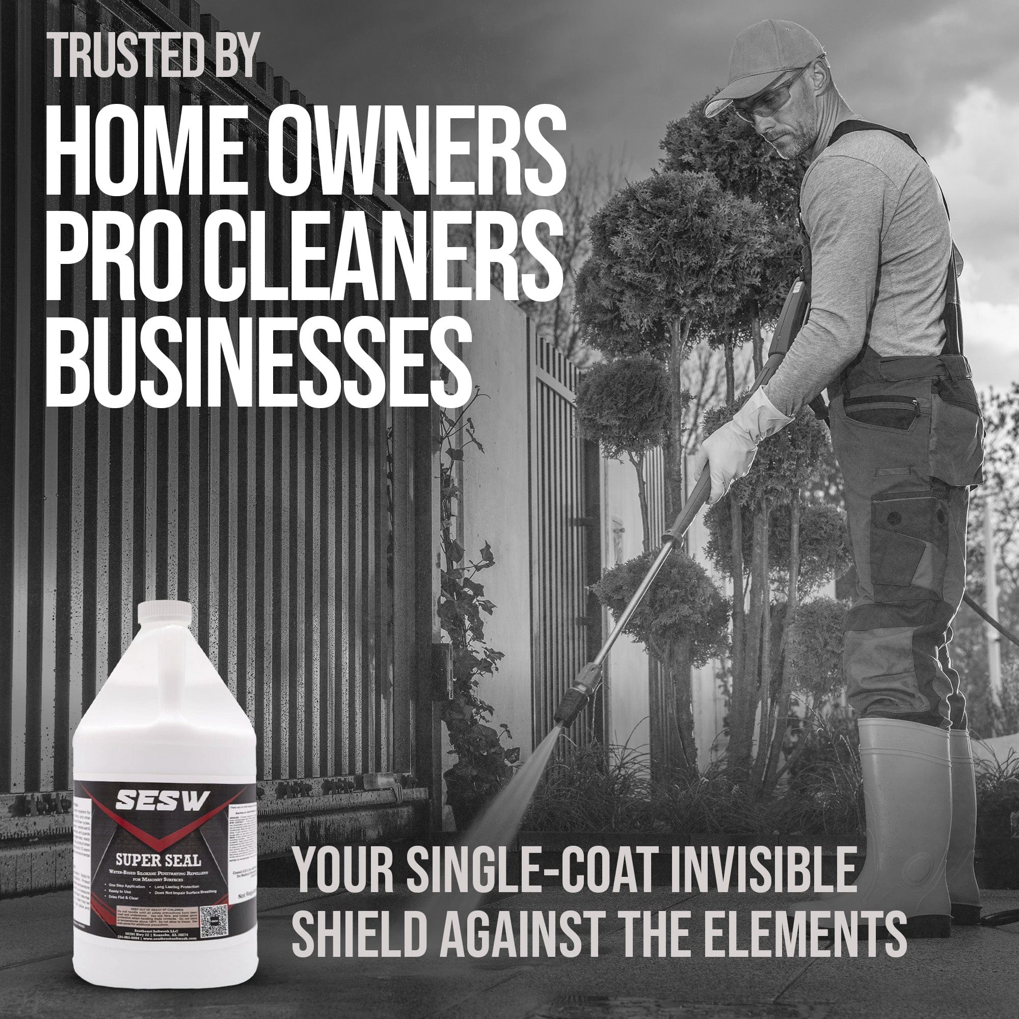 Southeast Softwash Super Seal Water-Based Siloxane Concrete Sealer