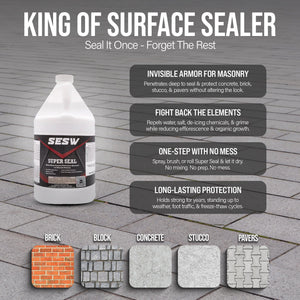 Southeast Softwash Super Seal Water-Based Siloxane Concrete Sealer