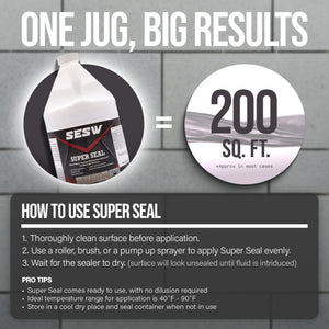 Southeast Softwash Super Seal Water-Based Siloxane Concrete Sealer