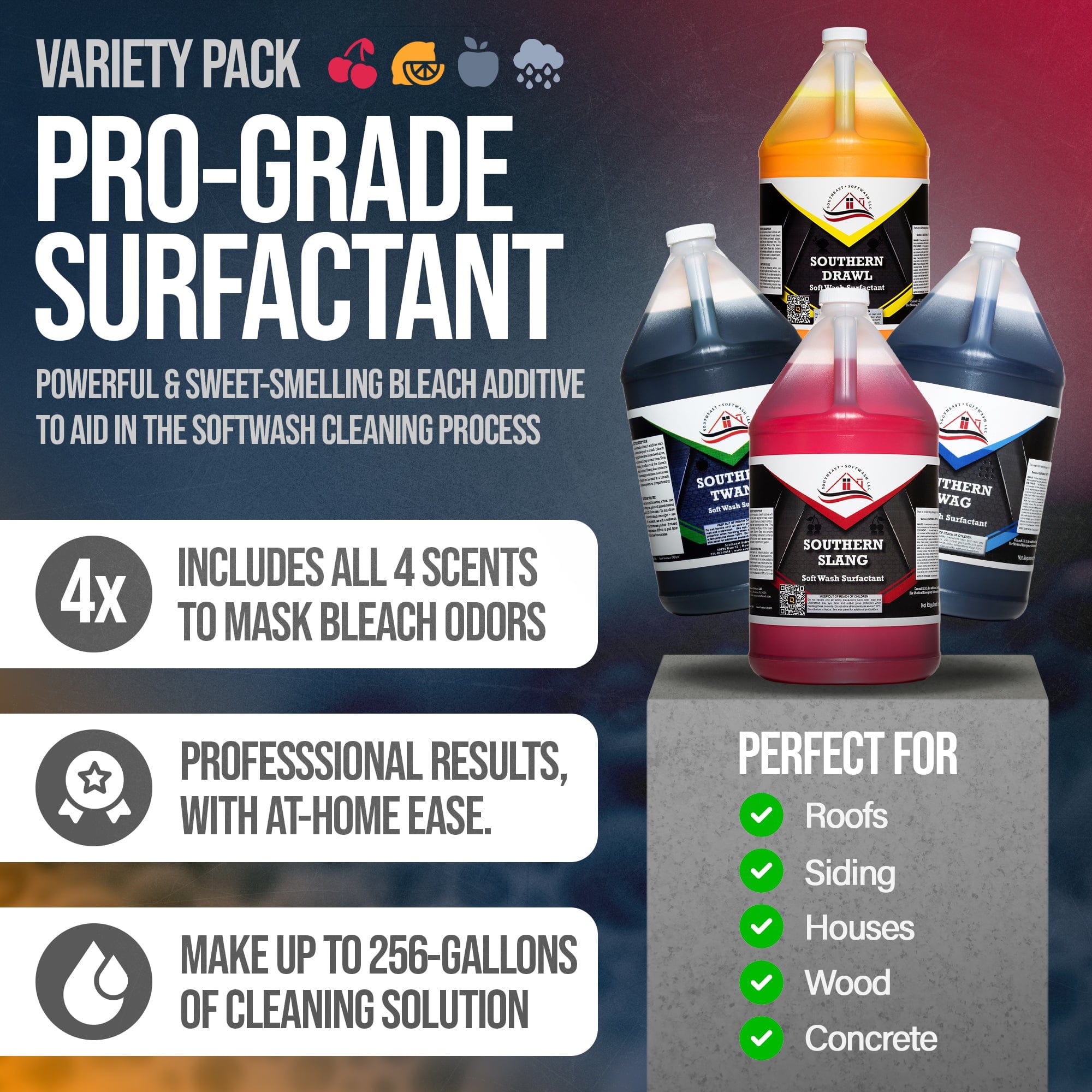 Southeast Softwash Surfactant Variety Pack