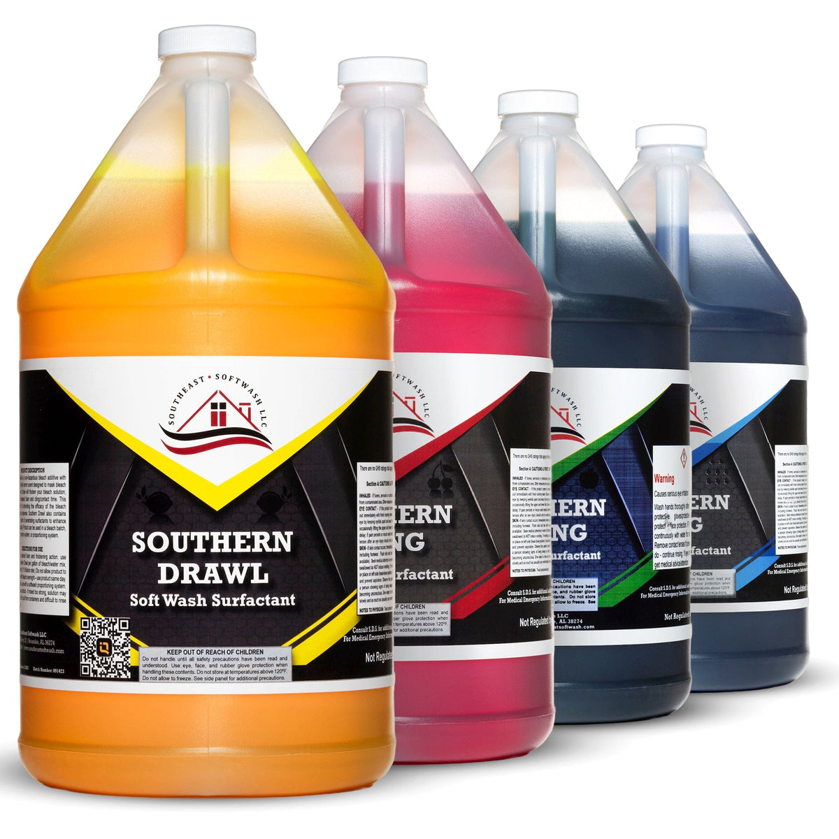 Soft Wash Surfactant Variety Pack - Bleach Additive for Pressure ...